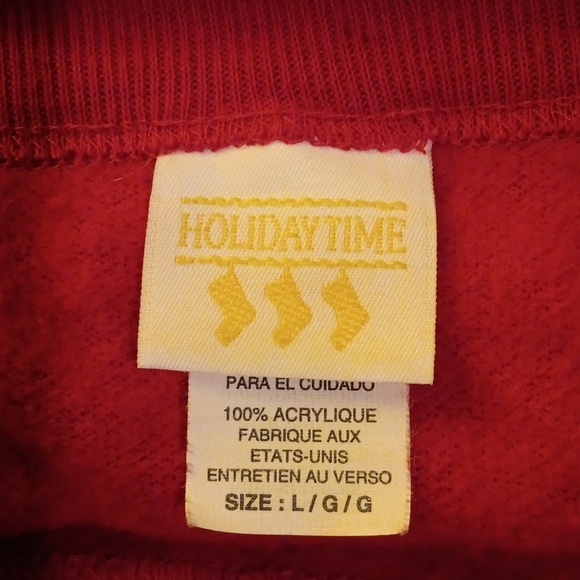 Vintage Holiday Time Christmas 🎄 sweatshirt large - Picture 2 of 3